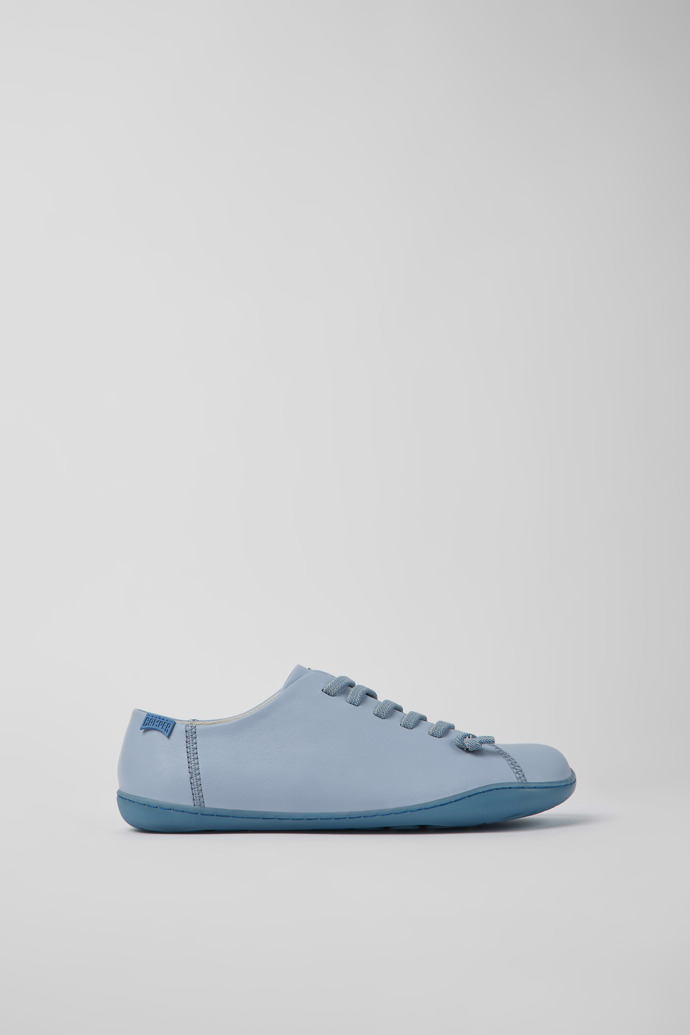 Peu Sapatos em couro azuis para mulher