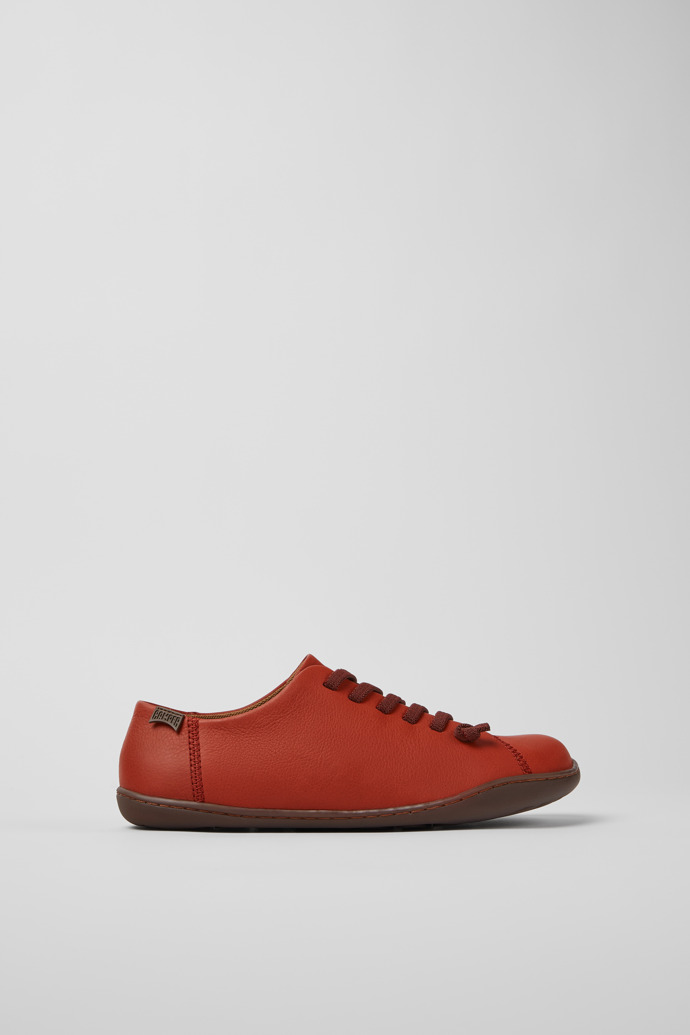 Peu Chaussures en cuir rouge pour femme
