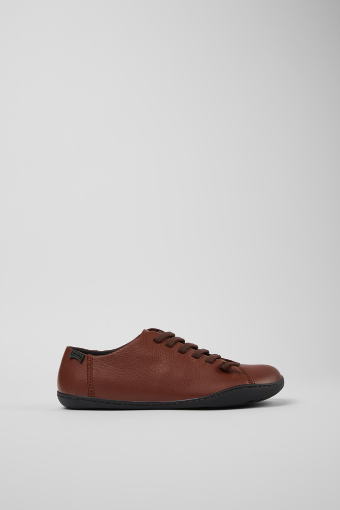 Side view of Peu Red Leather Shoes for Women