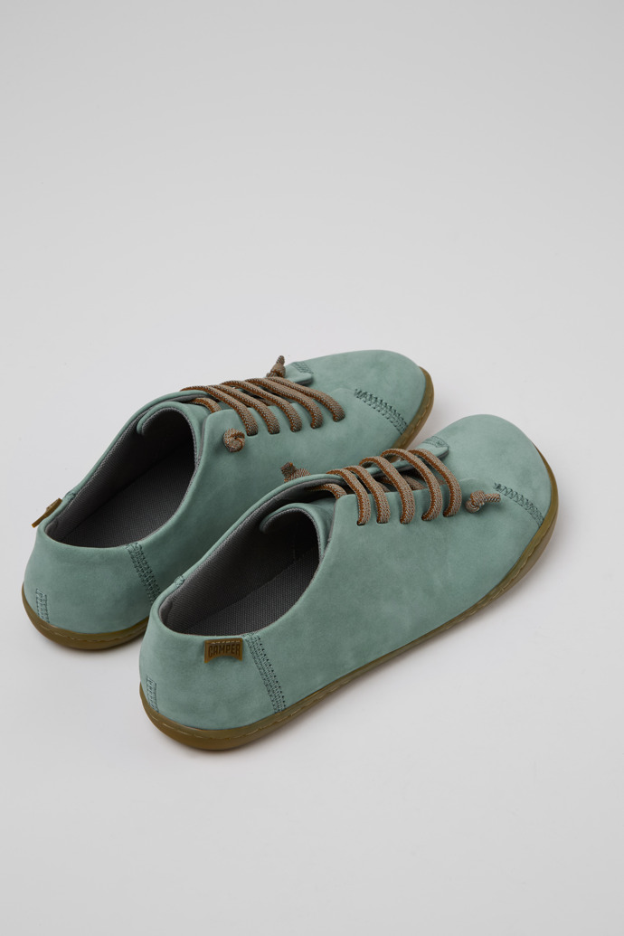 Back view of Peu Green Nubuck Women's Shoe.