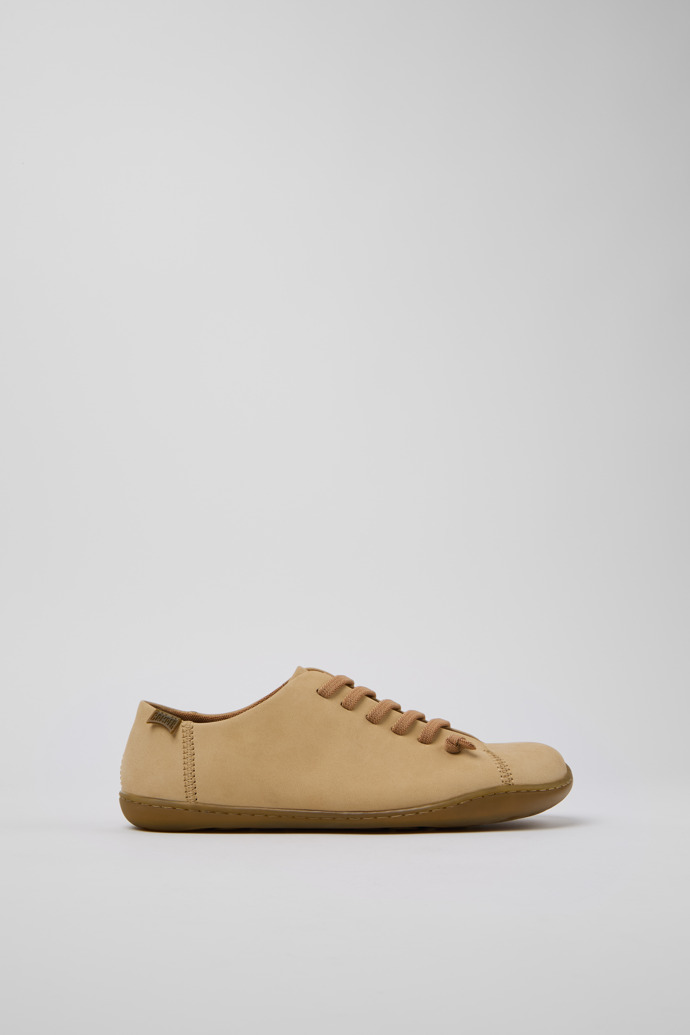 Peu Chaussures en nubuck beige pour femme.