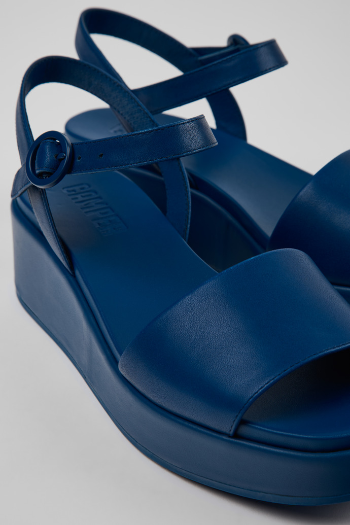 Misia Sandales en cuir bleues Pour femme.