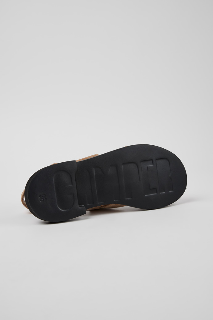 Eda Sandàlies de pell de camussa marrons per a dona.