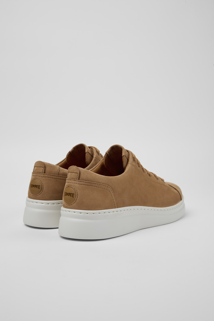 Back view of Runner Up Brown Nubuck Sneaker for Women