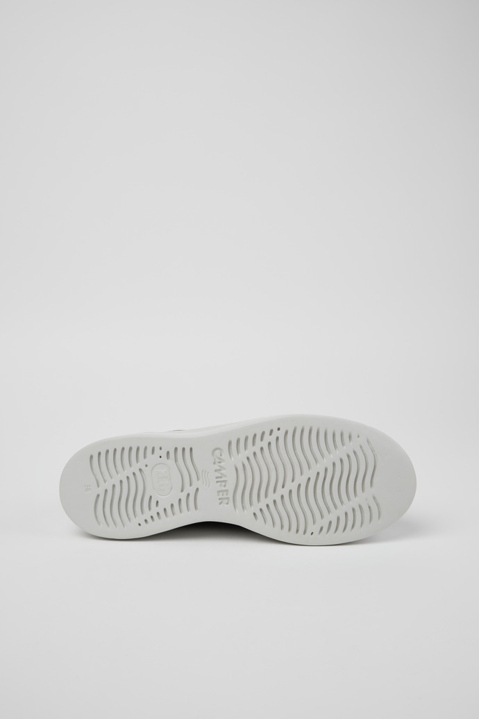 The soles of Twins Multicolor Recycled Leather Sneakers for Women.