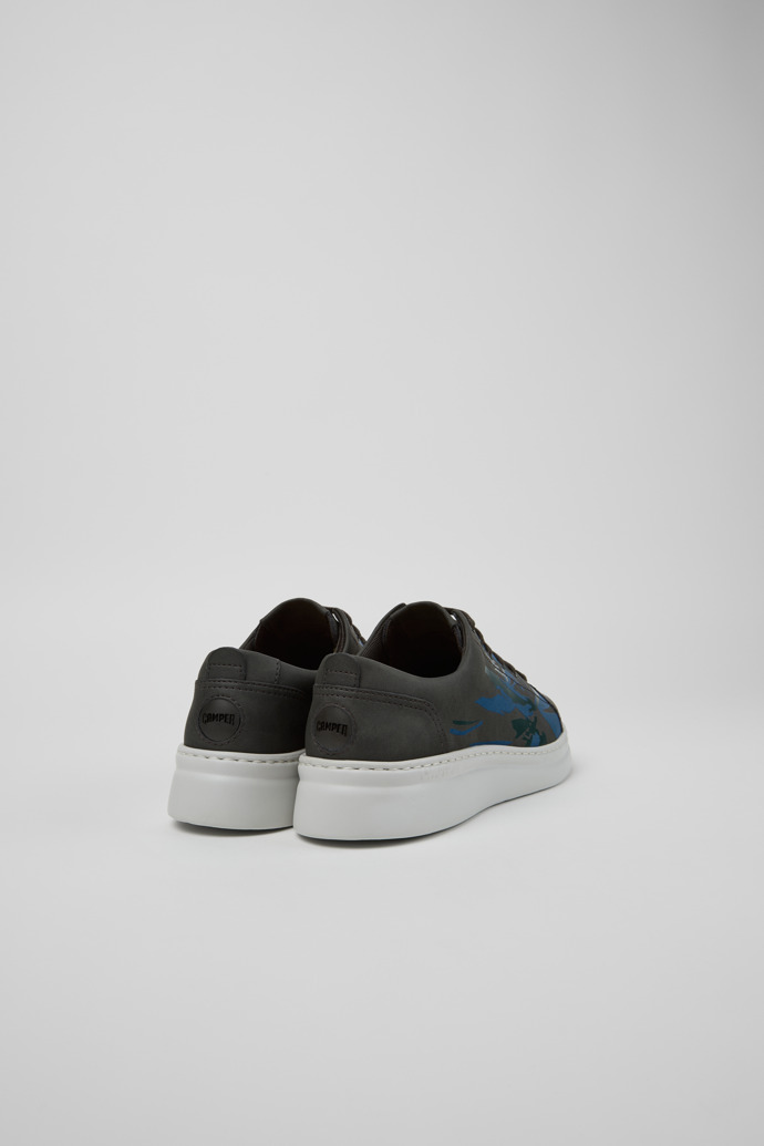 Back view of Twins Multicolor Recycled Leather Sneakers for Women.