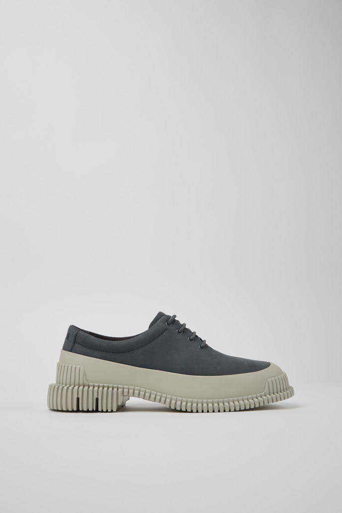 Pix Chaussures en cuir nubuck gris pour femme.