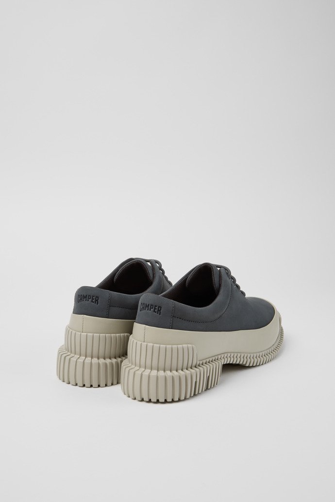 Pix Chaussures en cuir nubuck gris pour femme.