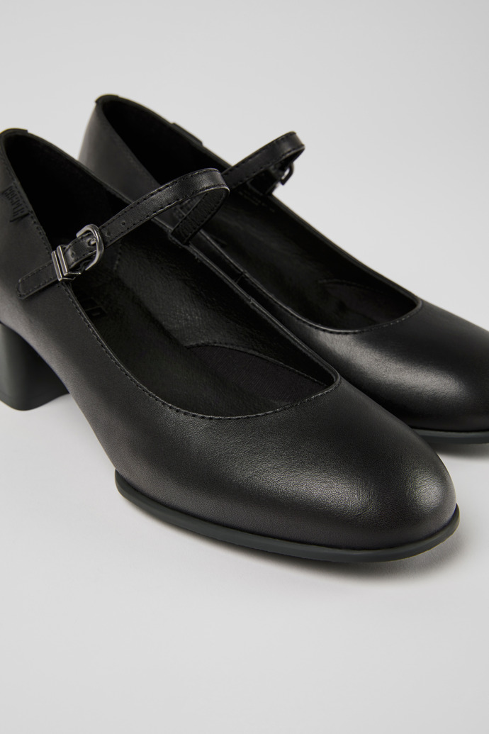 Close-up view of Katie Women’s black Mary Jane