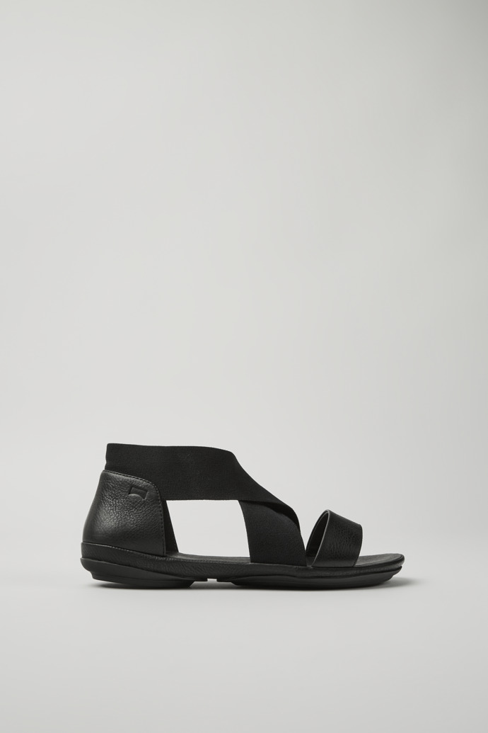 Side view of Right Black Sandals for Women