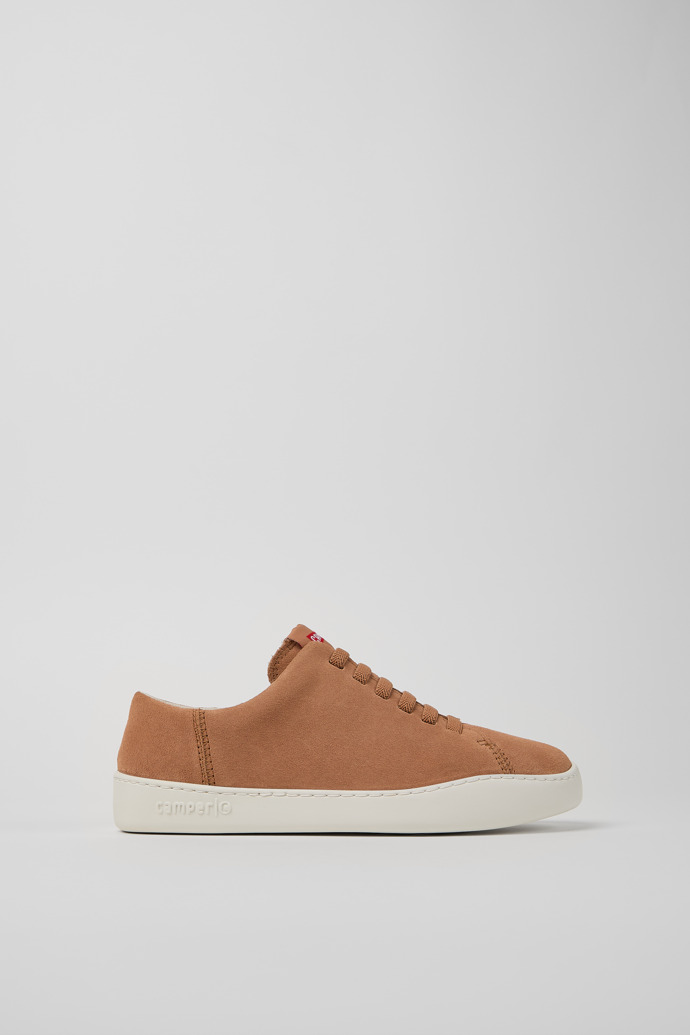 Side view of Peu Touring Nude Nubuck Women's Sneakers.