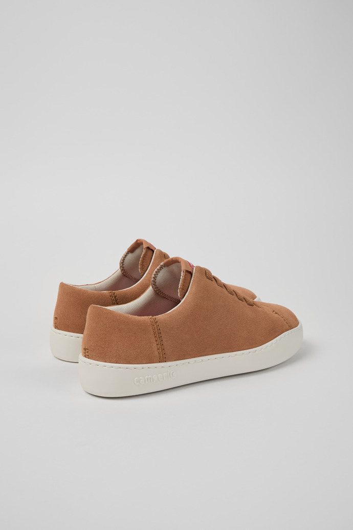 Back view of Peu Touring Nude Nubuck Women's Sneakers.