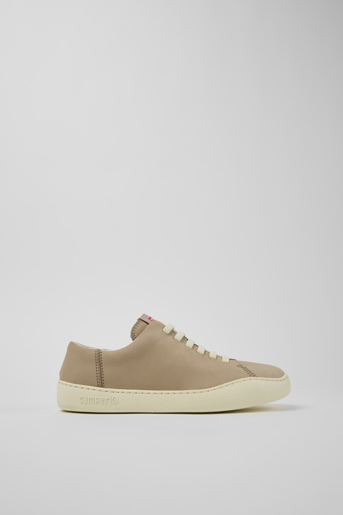 Peu Touring Beige Nubuk-Sneaker für Damen.