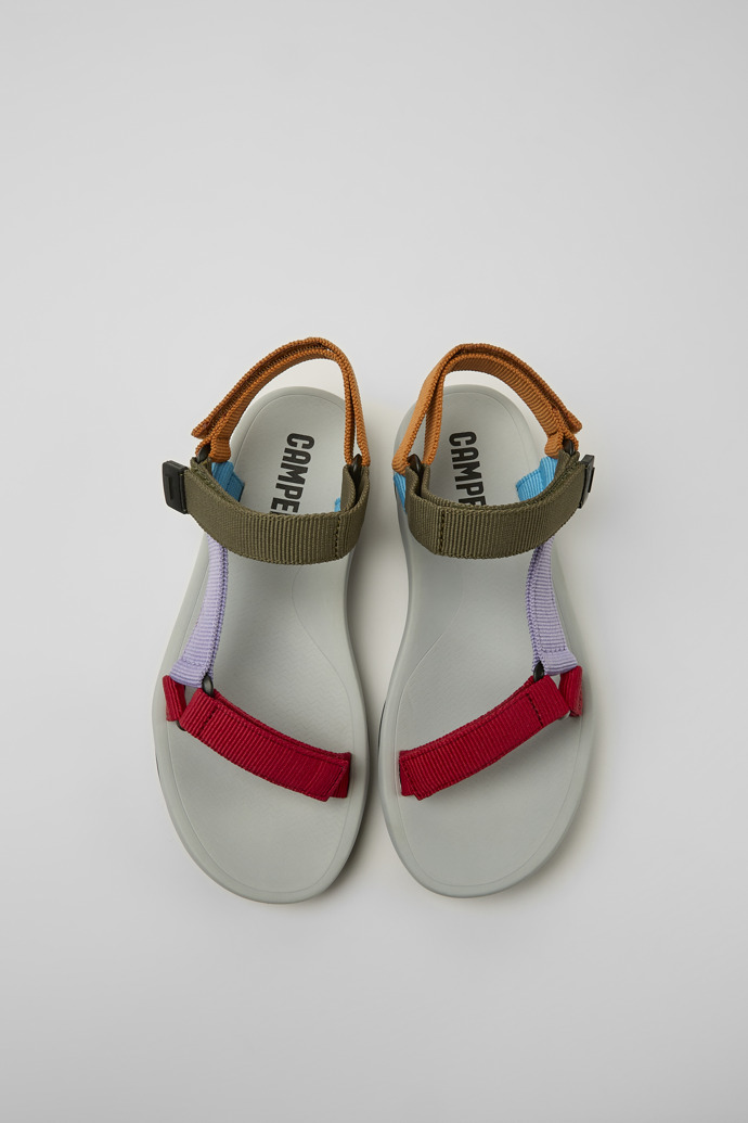 Overhead view of Match Women’s multicolored sandal