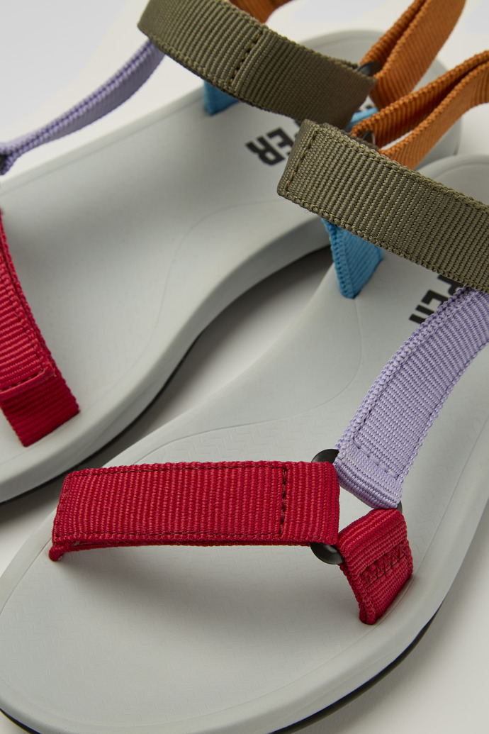 Close-up view of Match Women’s multicolored sandal