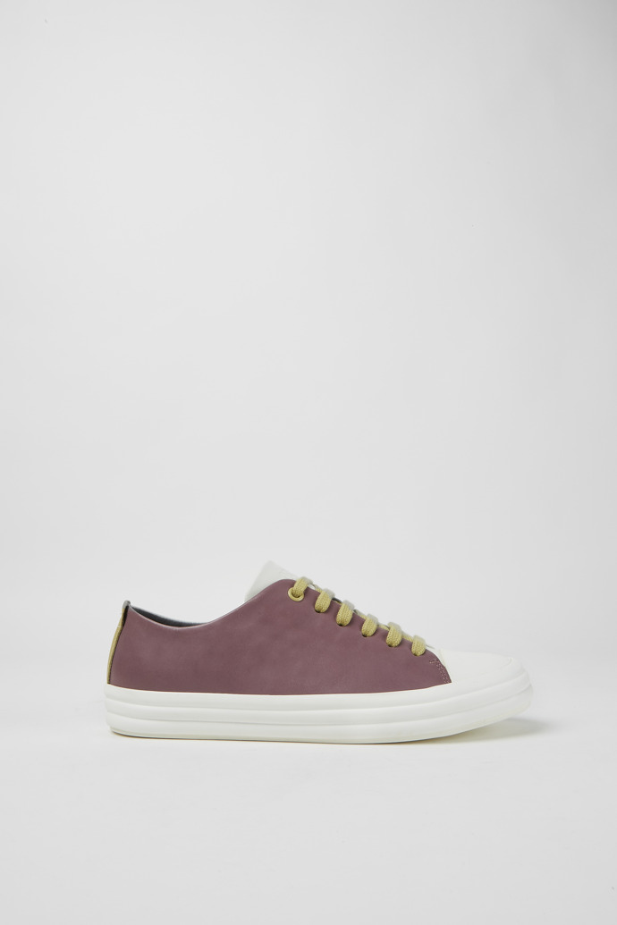 Side view of Twins Multicolor leather sneakers