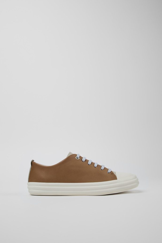 Twins Baskets en cuir gris pour femme.