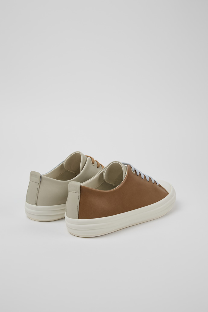 Twins Baskets en cuir gris pour femme.