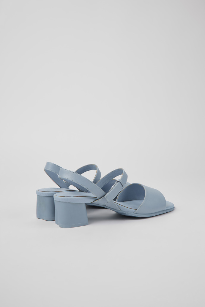 Back view of Katie Blue leather sandals for women