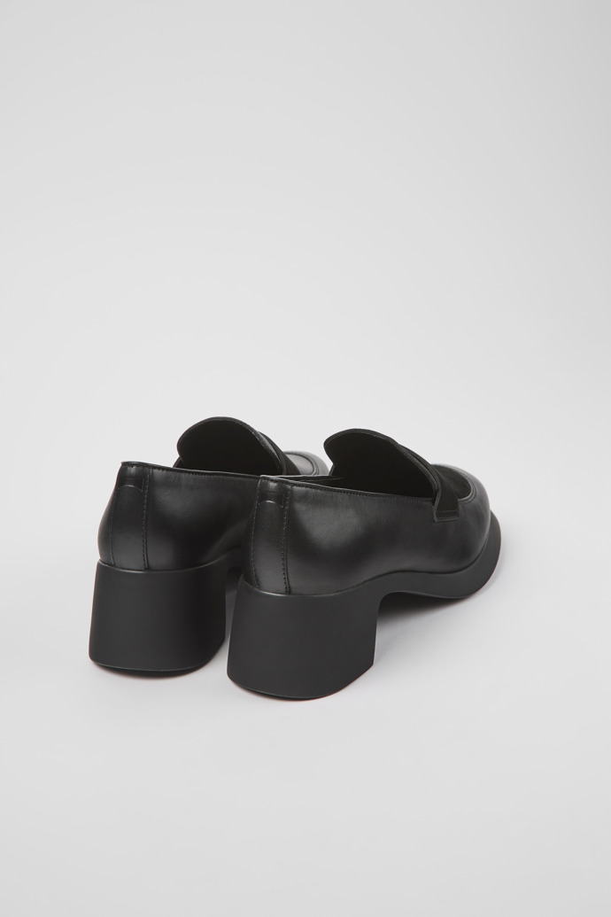 Twins Mocassins en cuir noir pour femme