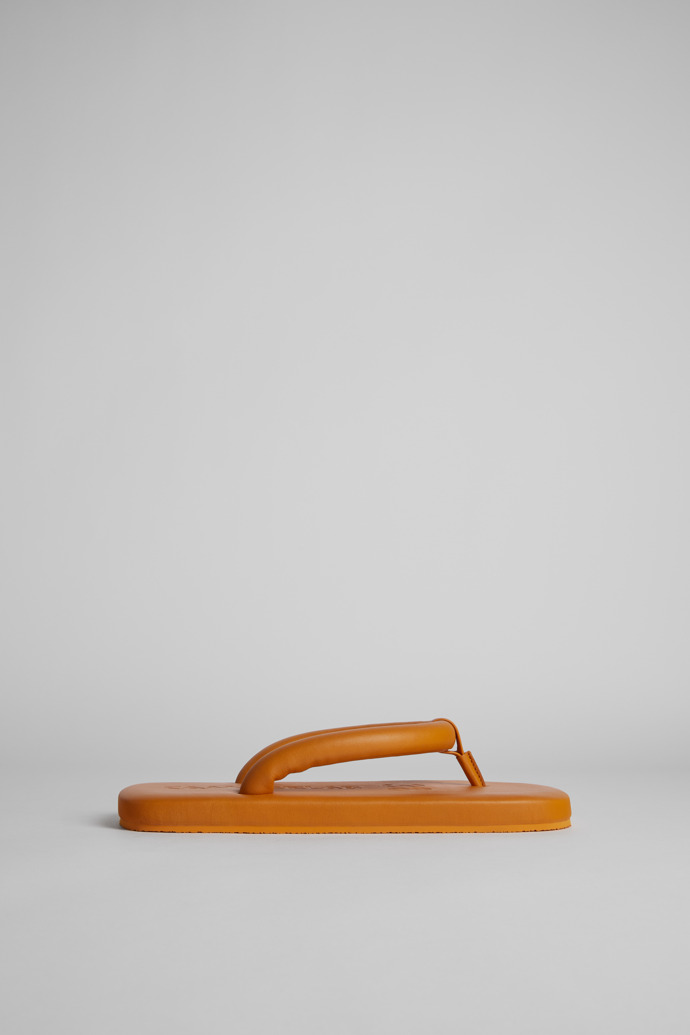 ladies orange flip flops