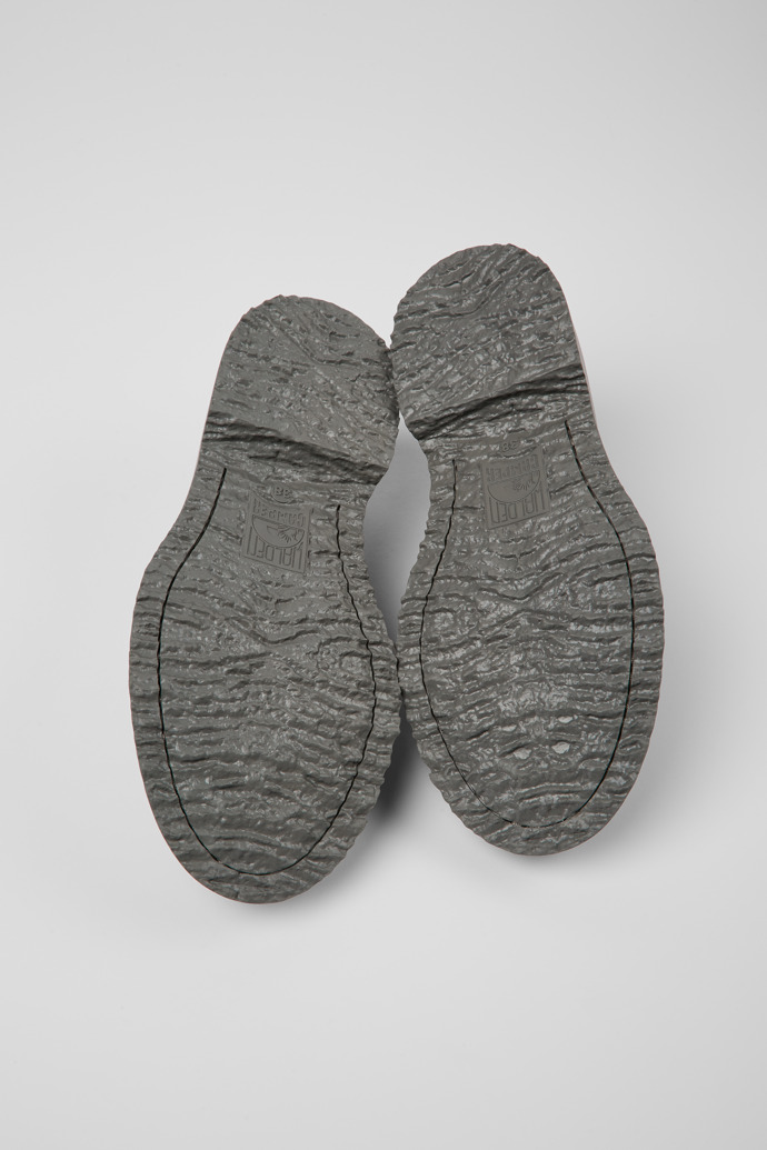 Twins Loafers em couro cinzentos para mulher