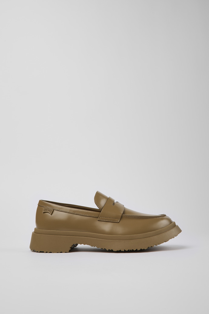 Image of Side view of Walden Brown Leather Loafer for Women
