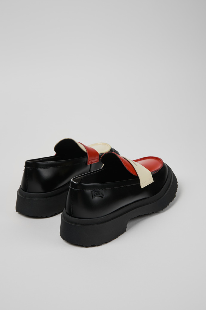 Back view of Twins Multicolor Leather Moccasin/Ballerina for Women.