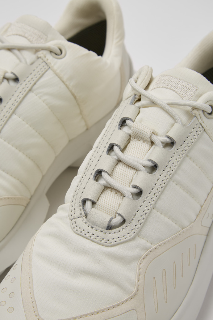 Close-up view of CRCLR White sneaker for women
