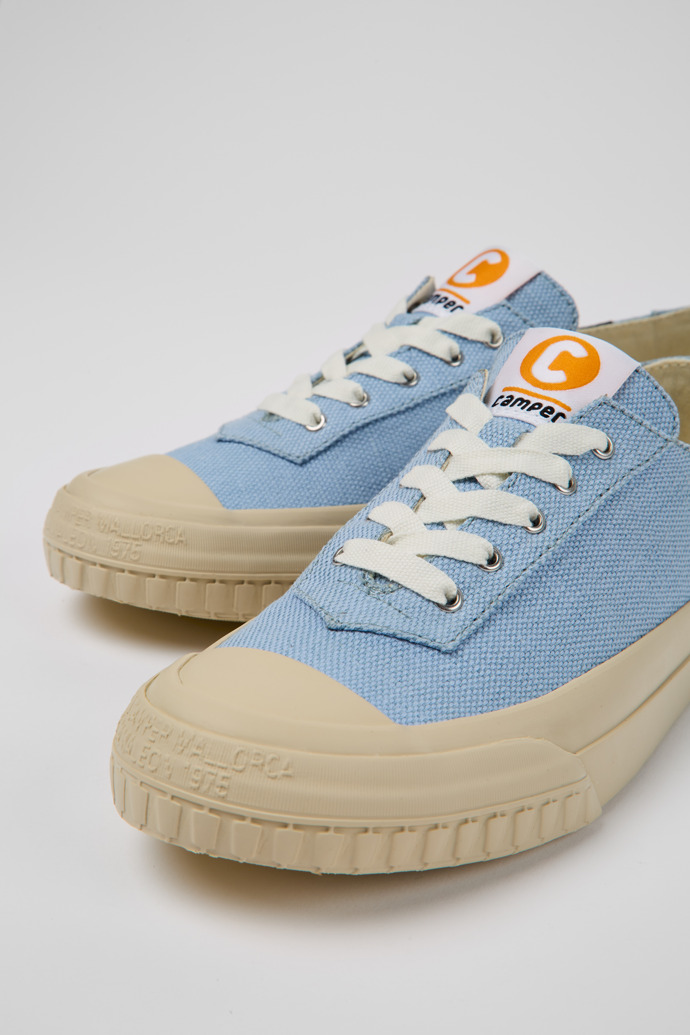 Close-up view of Camaleon Light blue sneakers for women