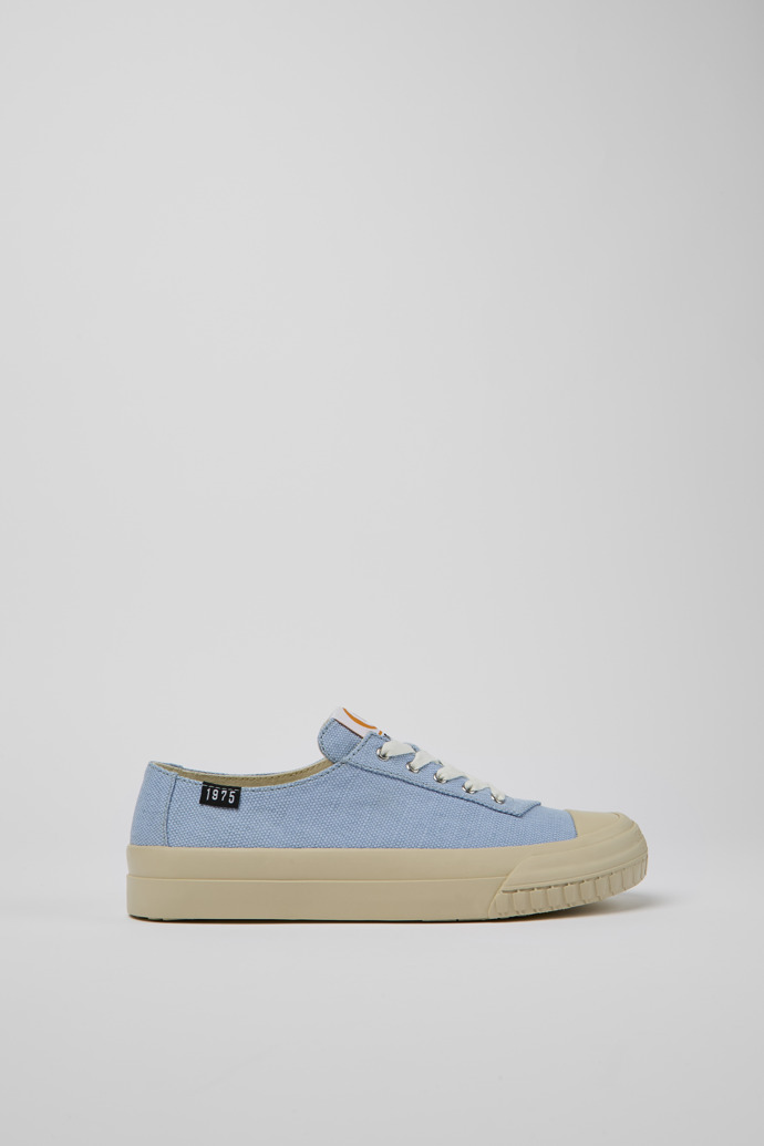 Side view of Camaleon Light blue sneakers for women