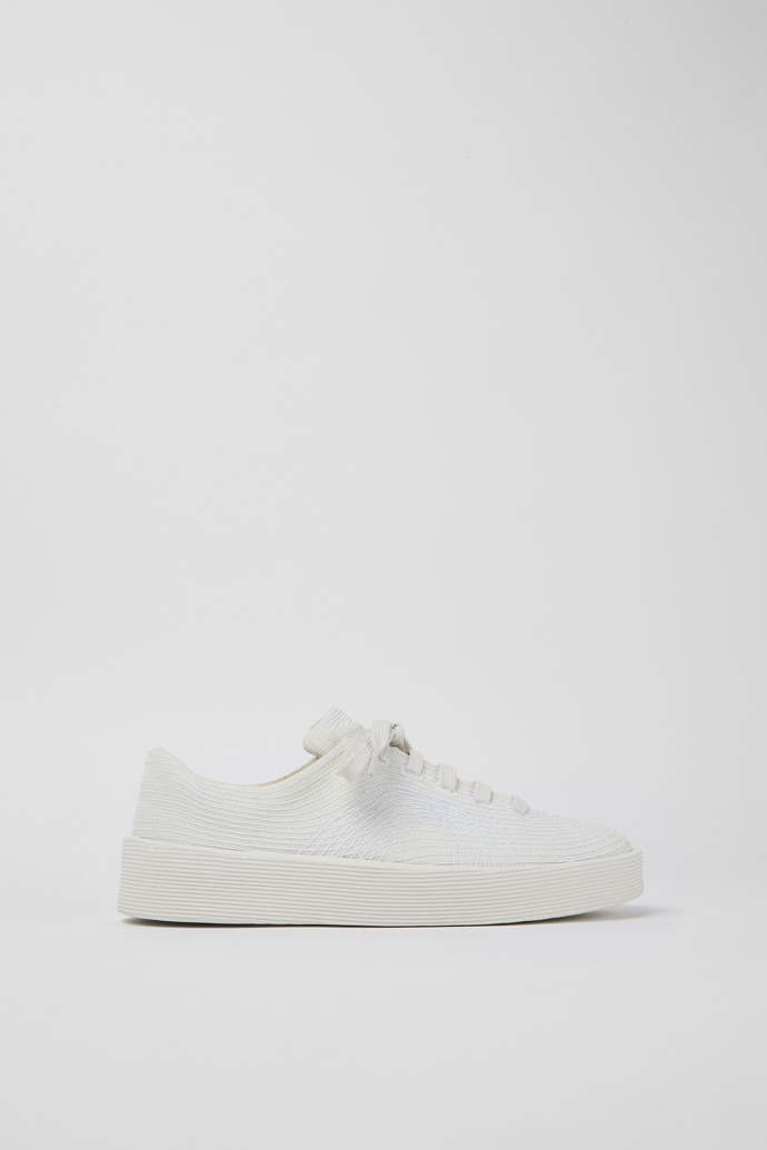 Side view of Courb White sneakers for women