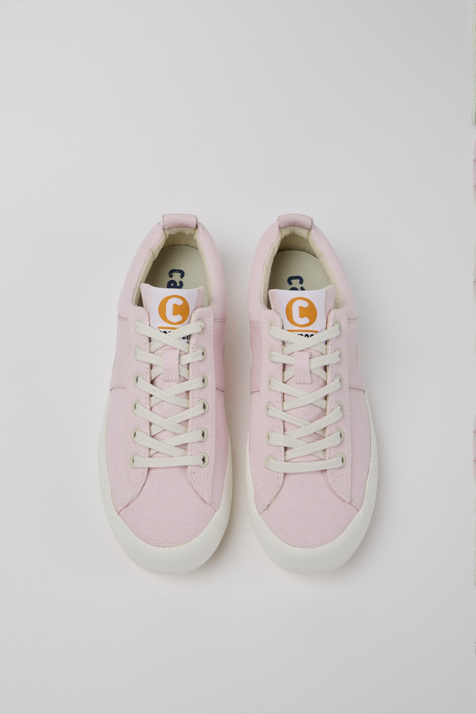 Overhead view of Imar Pink sneakers for women
