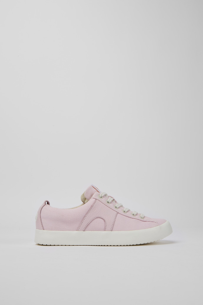 Side view of Imar Pink sneakers for women