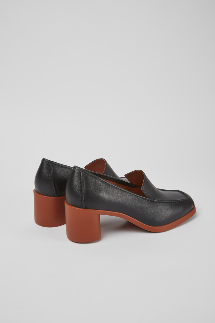 Meda Chaussures à talon en cuir noir pour femme