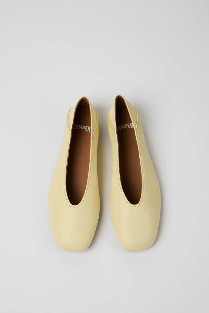 Casi Myra Ballerines en cuir jaunes Pour femme.