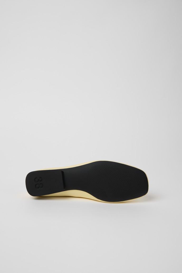 Casi Myra Ballerines en cuir jaunes Pour femme.