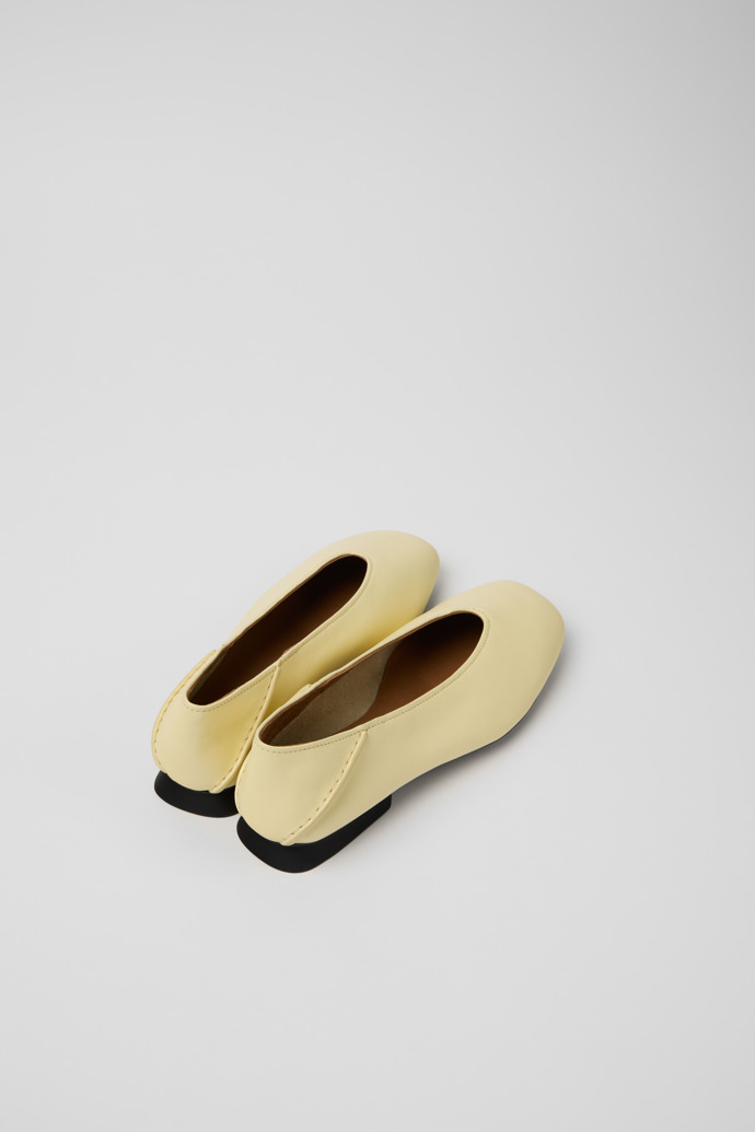 Casi Myra Ballerines en cuir jaunes Pour femme.