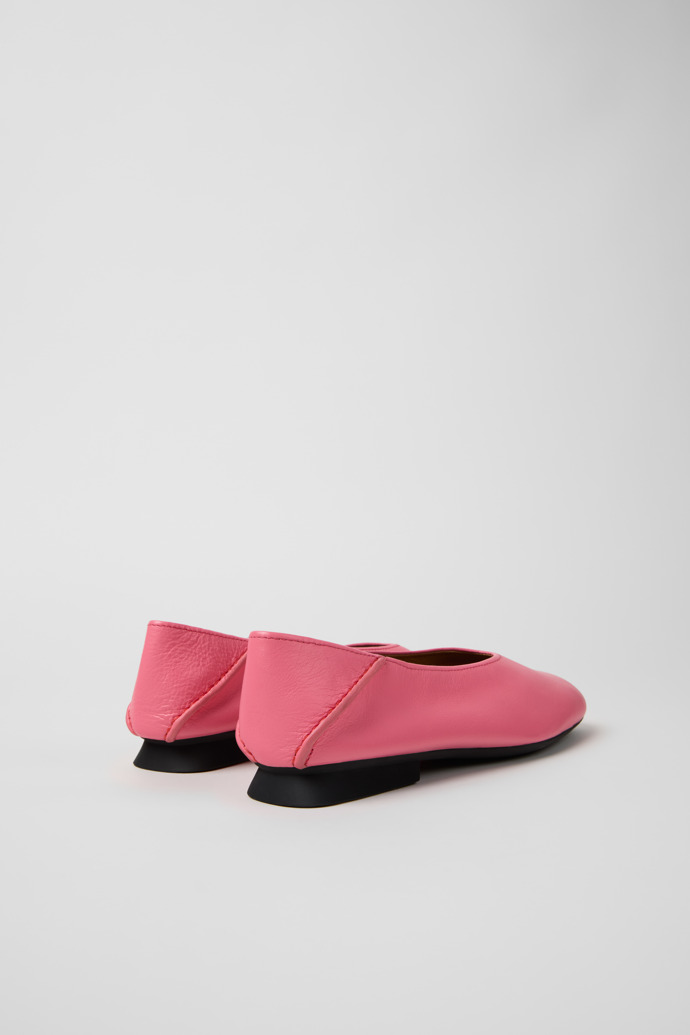 Casi Myra Ballerines en cuir rose Pour femme.