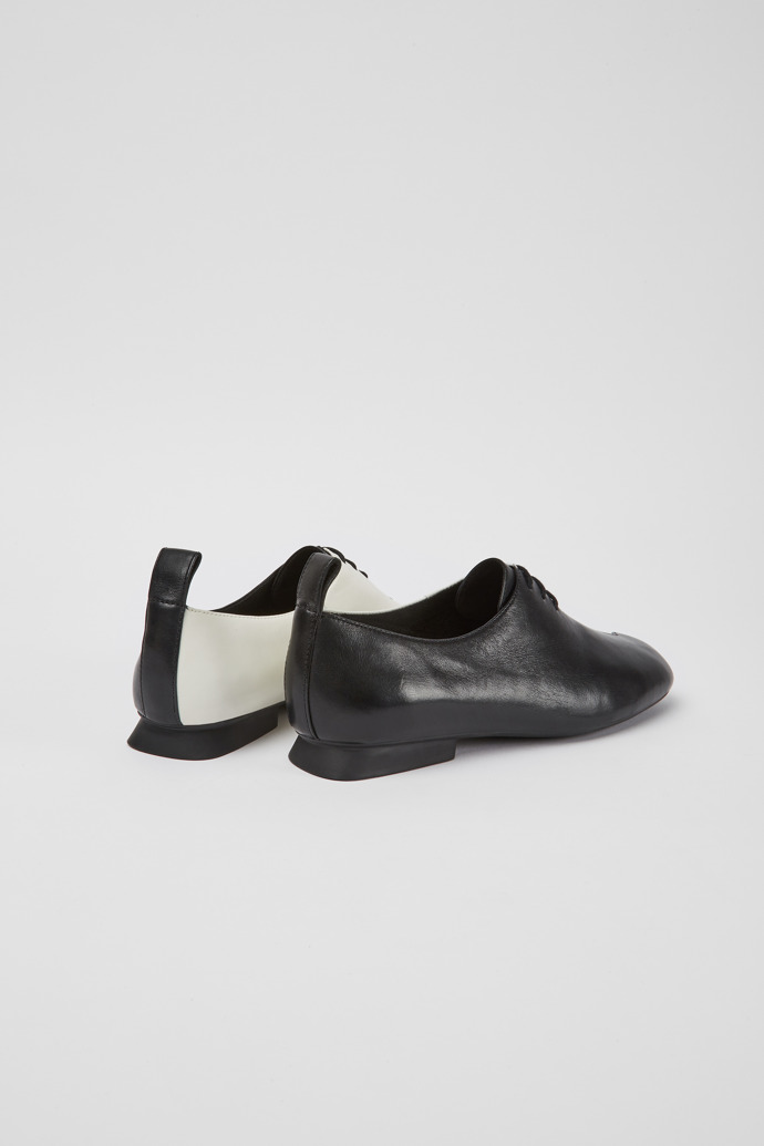 Twins Chaussures en cuir noir et blanc