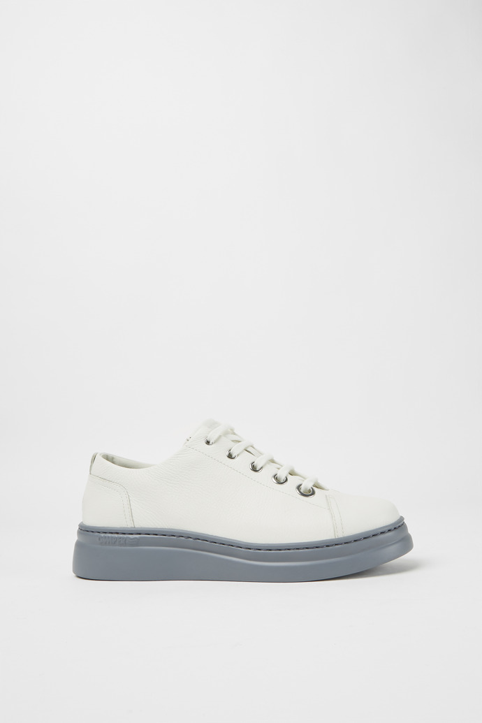 Side view of Twins White leather sneakers