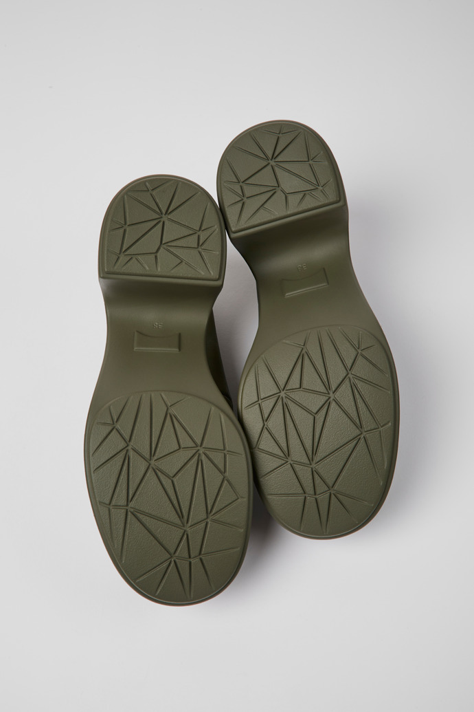 Thelma Zapatos verdes de piel para mujer