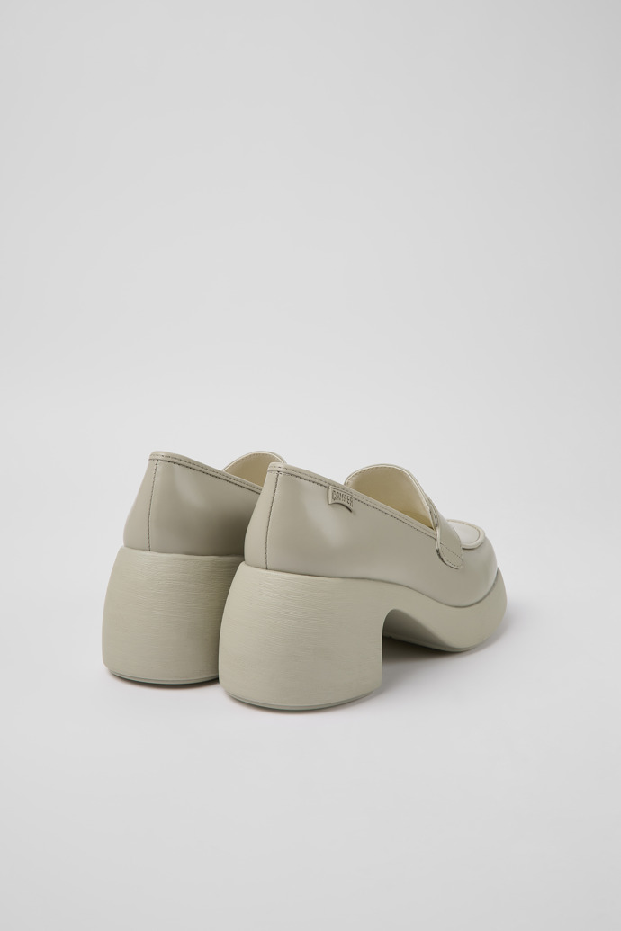 Back view of Thelma Gray leather shoes for women
