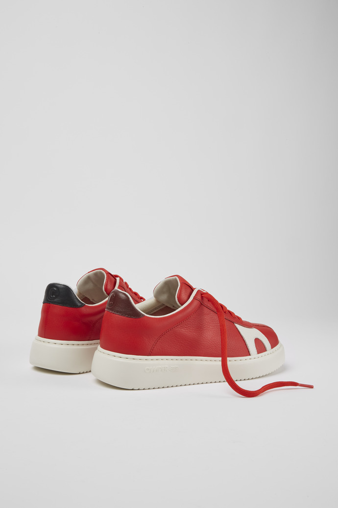 Back view of Twins Red leather sneakers
