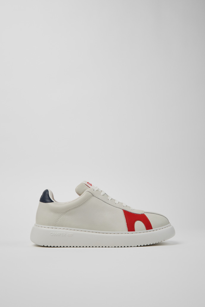 Side view of Twins Multicolor Leather Sneakers for Women.