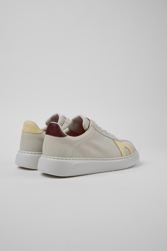 Back view of Twins Multicolor Leather Sneakers for Women.