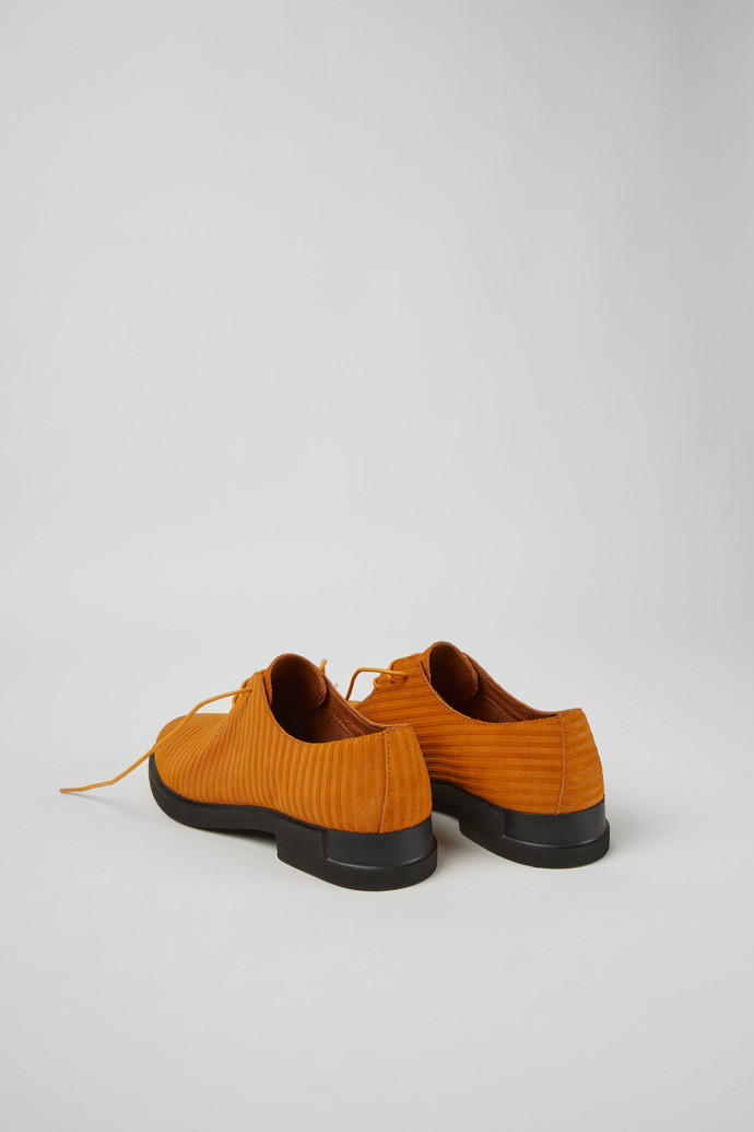 Back view of Twins Orange nubuck shoes for women