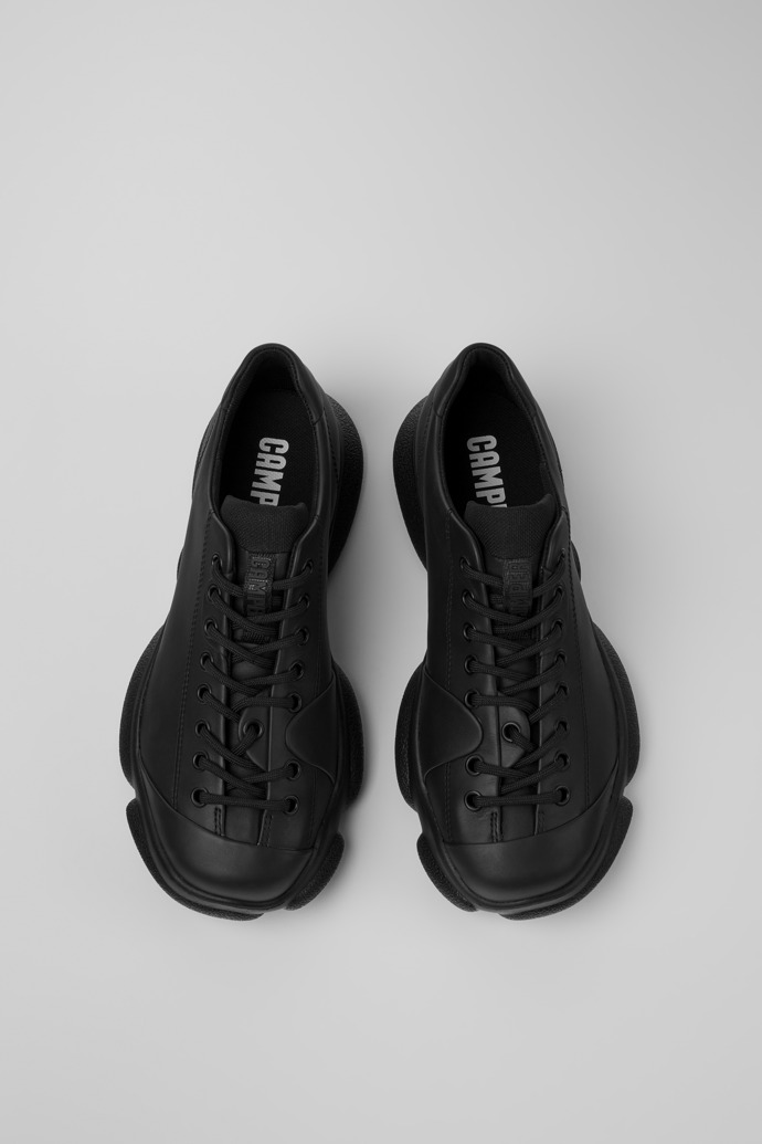 Karst Czarne skórzane buty damskie