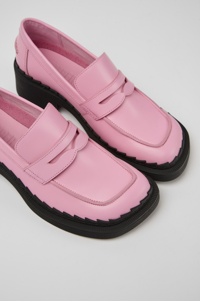 Taylor Chaussures à talon pour femme en cuir rose