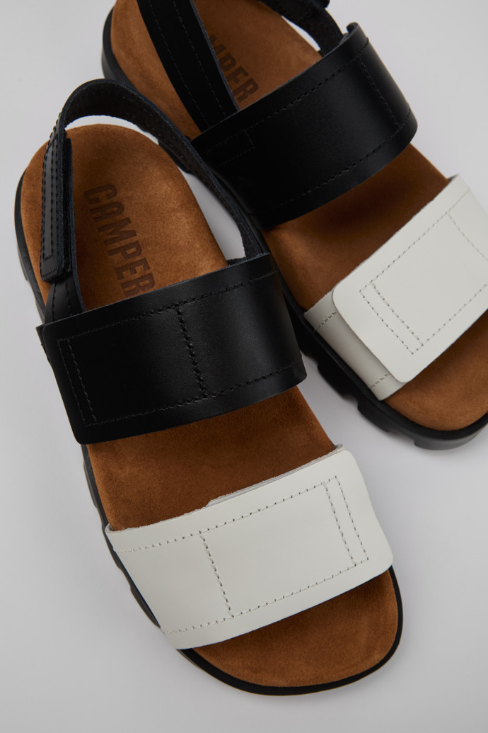 Close-up view of Brutus Sandal Multicolor Leather Sandals for Women.